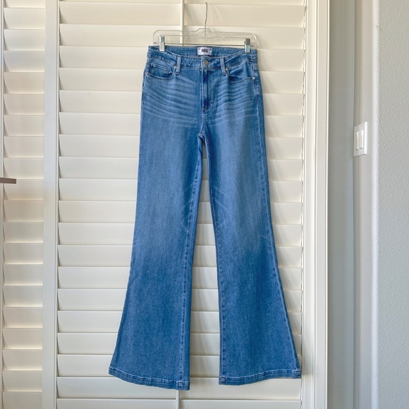 PAIGE Genevieve Flare Jeans in Folk (Size 29 Tall) - Picture 2 of 11